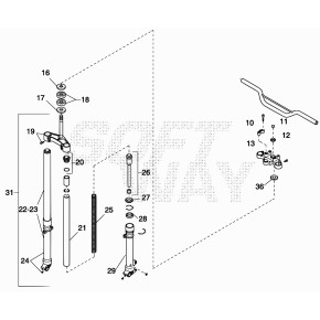 MOLLA FORCELLA ALP/MOTARD 4.015.08028/9