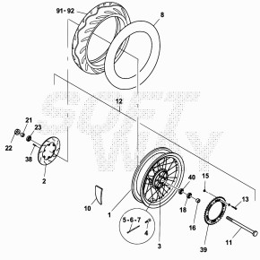 4.00X174 °C.2,1 (RUOTA POST.EST.L.FR)