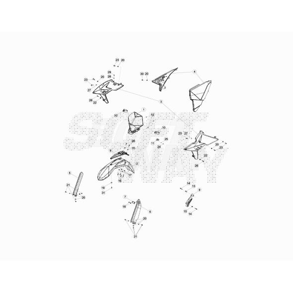 FIANCHETTI SERBATOIO *COPPIA*ROSSI