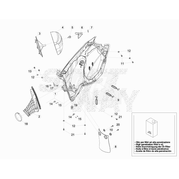 RICETTACOLO COPERCHIO SCAT. FILTRO