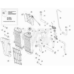 TUBO TERMOSTATO-RADIATORE SX