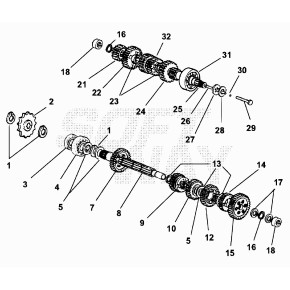 ALBERO SECONDARIO CAMBIO (01.0436.5)