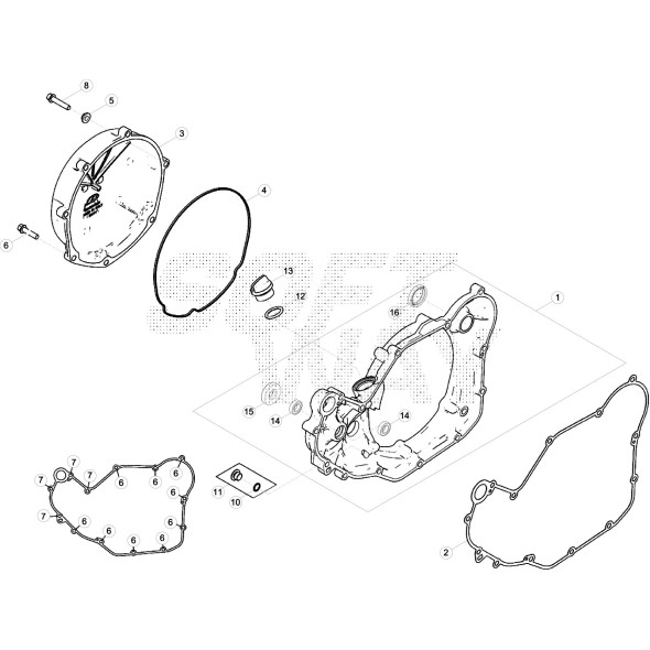 COPERCHIO FRIZIONE INTERNO -COMPLETO- 006.01.030.80.00