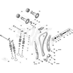 TENSIONATORE CATENA COMPLETO RR 4T