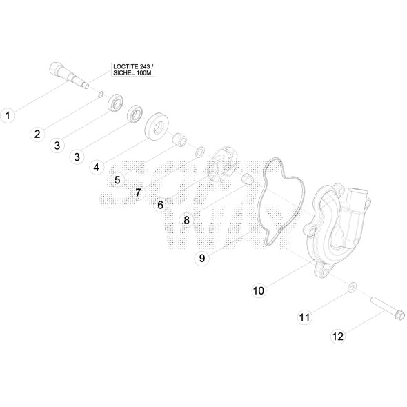 COPERCHIO POMPA ACQUA