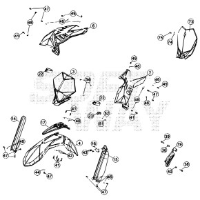 PARAFANGO ANTERIORE RR4T *ROSSO*