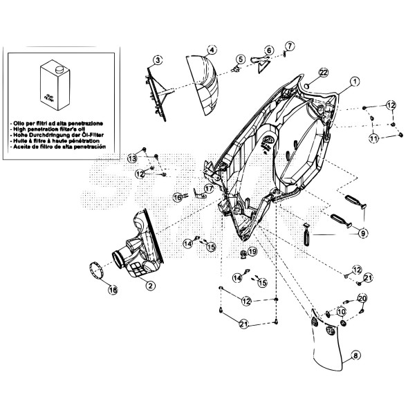TAPPO IMP. ELETTRICO SCATOLA FILTRO RR4T