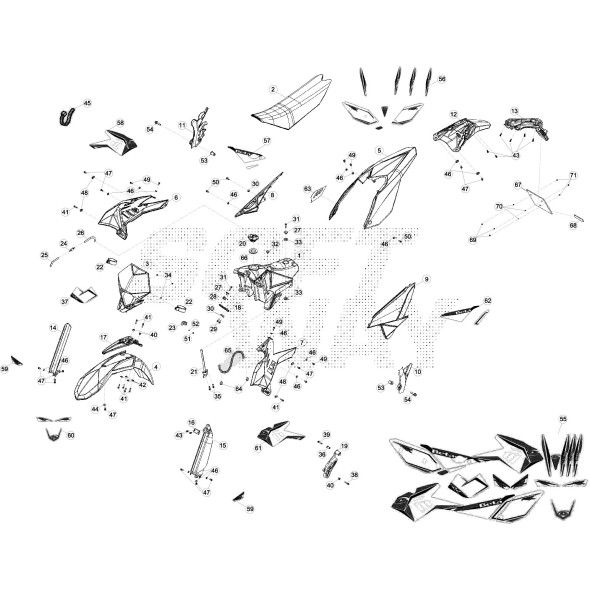 FIANCATA SX SCAT.FILTRO RR4T *NERO*