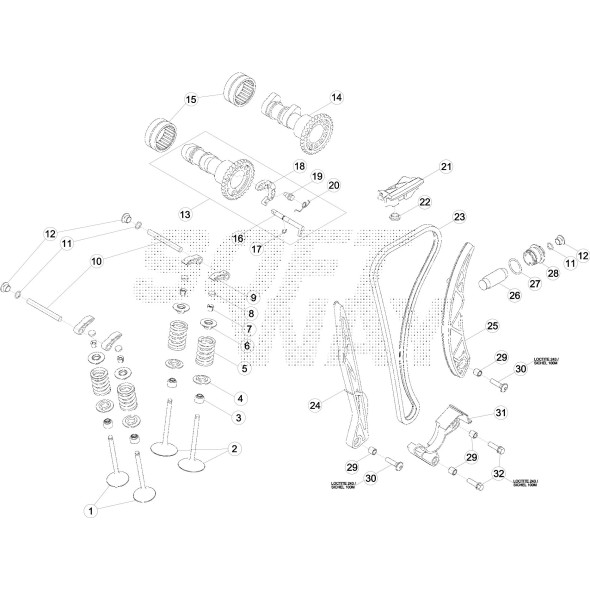 TAPPO TENDITORE CATENA - ROSSO