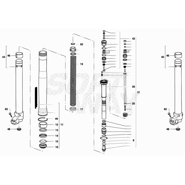 TUBO FORC. D.50 COMPL. DX