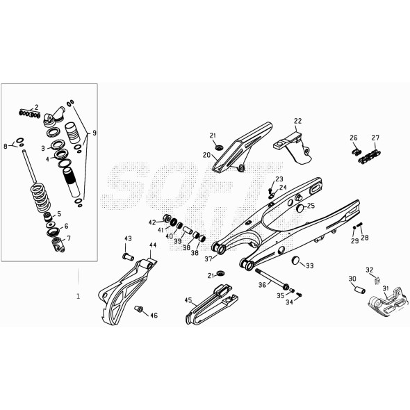 AMMORTIZZATORE RR 4T -RACE-