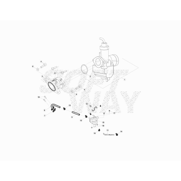 RACCORDO CARBURATORE 015.12.110.00.00