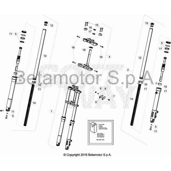 FORCELLA RE 125CC D.37 RSU
