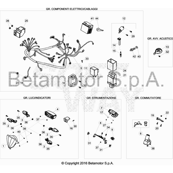 GUARNIZIONE INTERRUTTORE FOLLE 125CC 4T