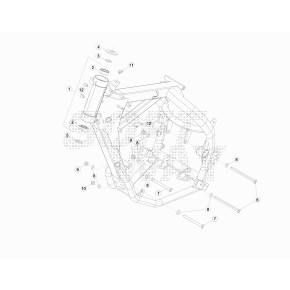 TELAIO ANT. RR 125CC AIR -RICAMBI-