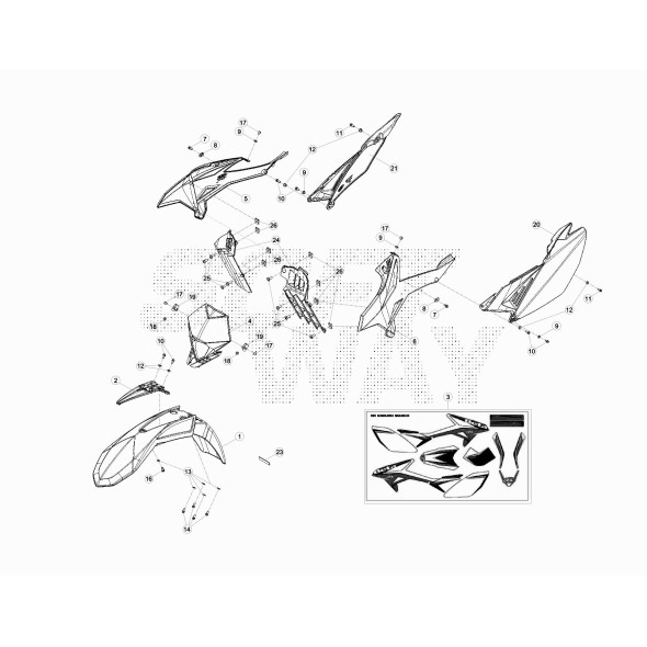 DECALCO X RR -ROSSO-