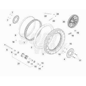 RUOTA POST. RR 125CC