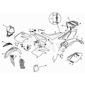 DECALCO X RE 125CC-BIANCO- -SERIE-