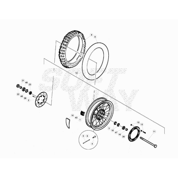 RUOTA POSTERIORE ALP 4