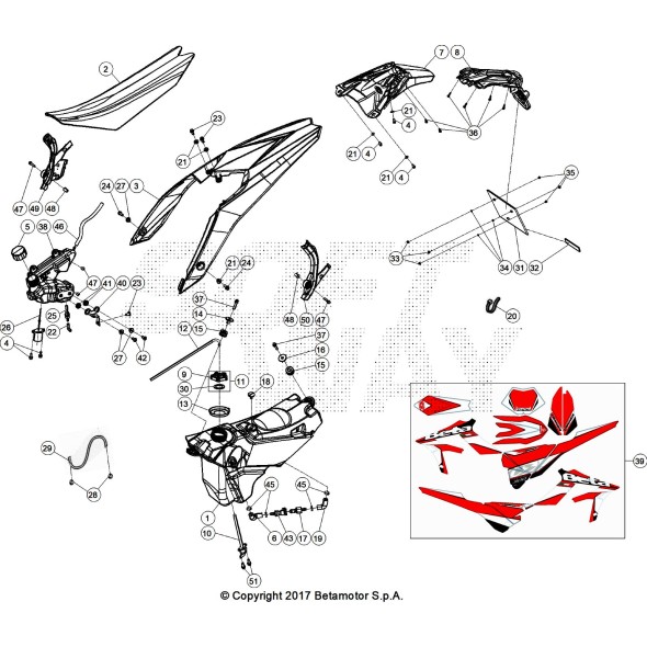 PARAFANGO POSTERIORE RED XTRAINER