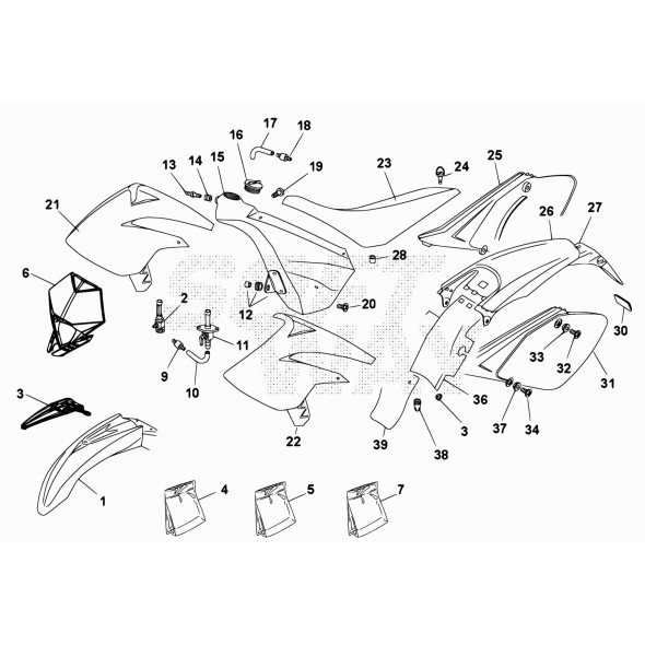 PARAFANGO ANT.RR 50CC L.E.-ROSSO-