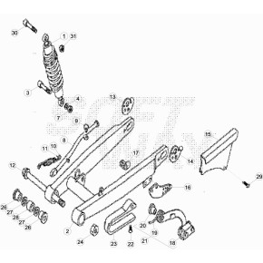 DADO M12 FLANG.AUTOFR. PASSO FINE (1,25)