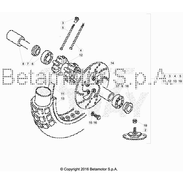 RAGGIO 3X224 C.169 C.2,1 R.ANT.L/DISC