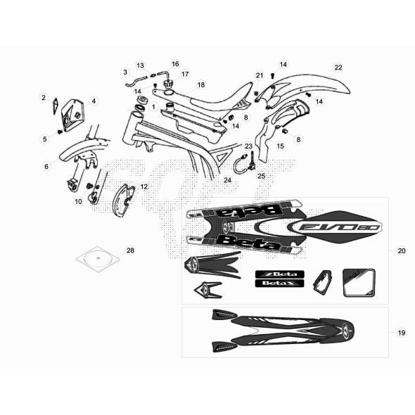 PARAFANGO ANTERIORE -ROSSO/NERO- 007.43.010.10.97