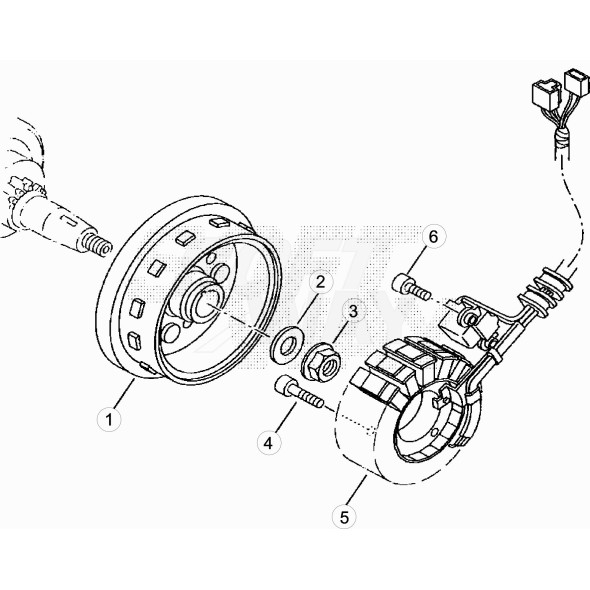ROTORE PER VOLANO MARCATO 39S125 LC
