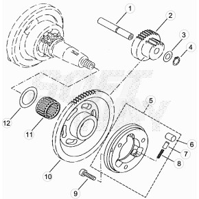 PERNO SUPPORTO INTERMEDIO 125LC