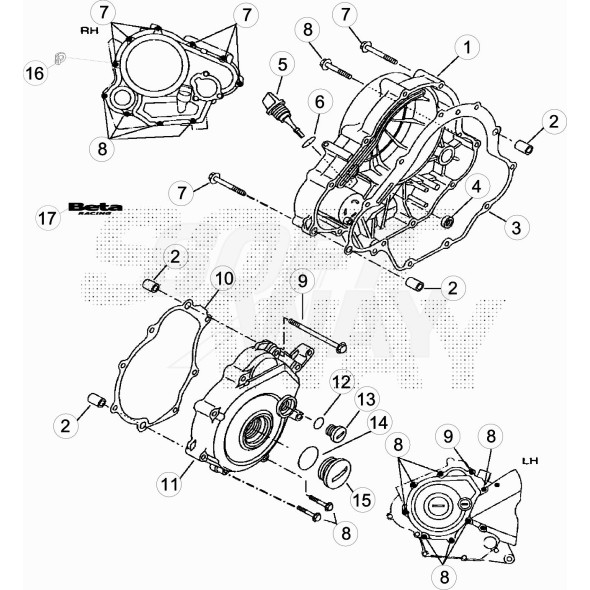 GUARNIZIONE COPERCHIO RR 4T LC