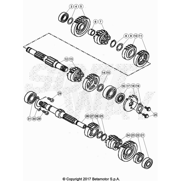 ANELLO SEEGER PER ALBERO X 20125 LC