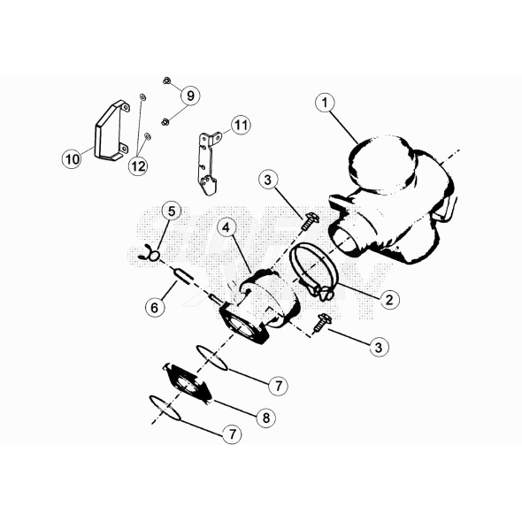 STAFFA FIS. CARB. LC -ZINCATA-