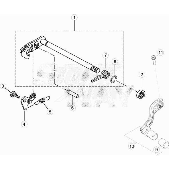 SPINA DI RIFER. PER SELETTORE125 LC