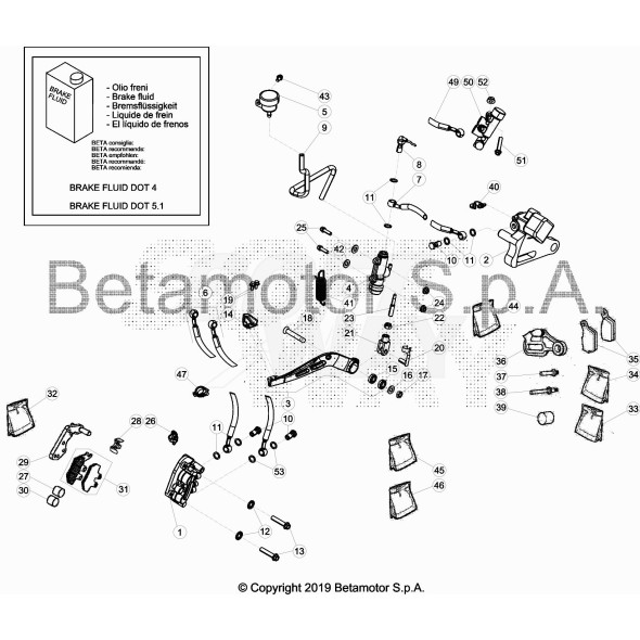 STAFFA BLOC.FORCELLA ASTA P.FRENO VEM125