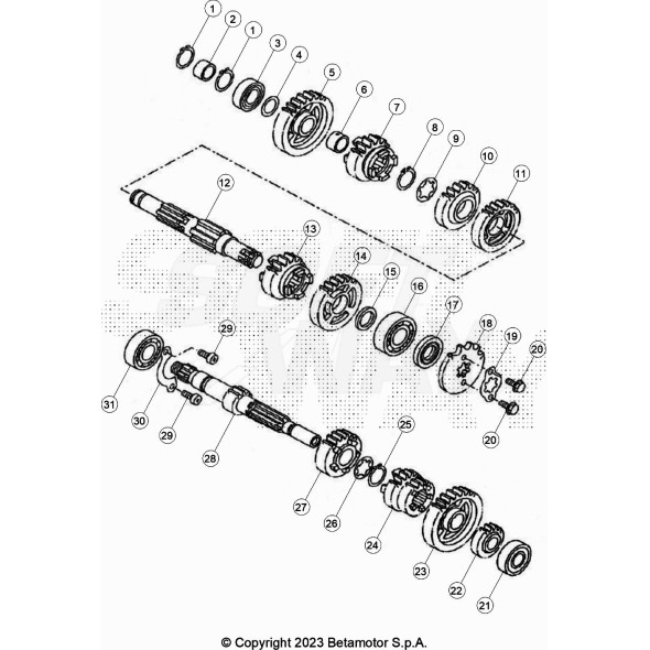 DISTANZIALE PER ALBERO SECONDARIO LC