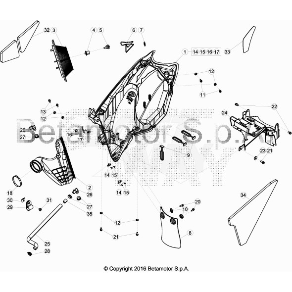 DISTANZ. PROLUNGA FILTRO VEM125