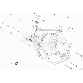 TELAIO ANT.RR/MOT.4T LC*NERO*RICAMBI