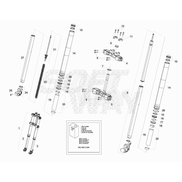 FORCELLA D.41 RR LC END./MOT. COMPL. 021.34.058.80.00