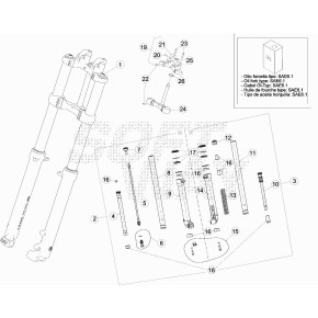 GAMBA DESTRA FORC. /300 EVO 2T