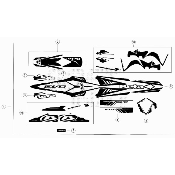 DECALCO EVO -FIANCHETTO SX-