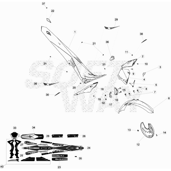 DECALCO EVO -FIANCHETTO DX-