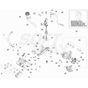SERB. OLIO P/FRENO POST. EVO4T C/PIASTRA