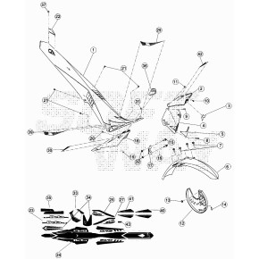 DECALCO EVO -CILINDRATA-250CC 4T-