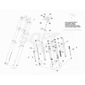 GAMBA DESTRA FORC. /300 EVO 2T
