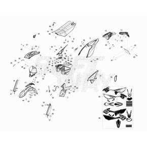 DECALCO RR125 LC -SERIE- BIANCO