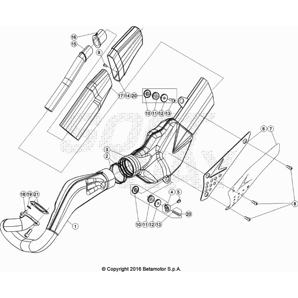 SILENZIATORE COMPL.EVO2T /300 FACT'13