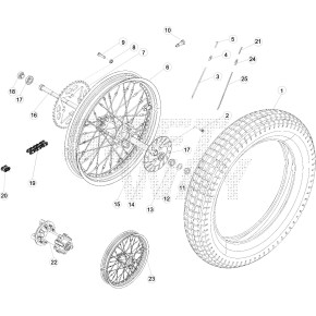 RUOTA POSTERIORE EVO 2T FACTORY
