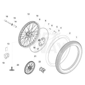 RUOTA ANT. EVO 2T FACTORY