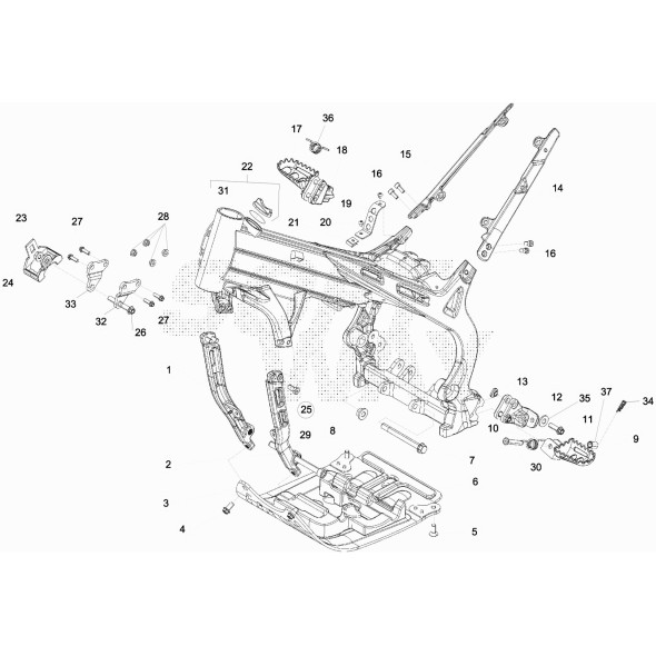 STAFFA CIL. SX C/DADI EVO2T /250/290
